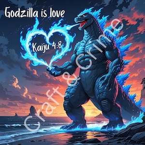 Godzilla is Love - Digital Print