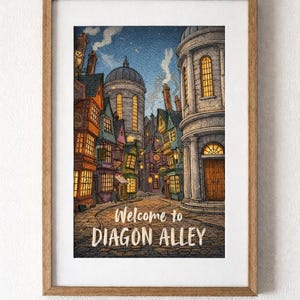 Korsstygnsmönster för magisk by | PDF direktnedladdning | Fantasistad | Medelnivå