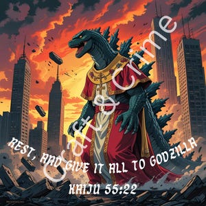 Give it to Godzilla Cross-Stitch Pattern (PDF)