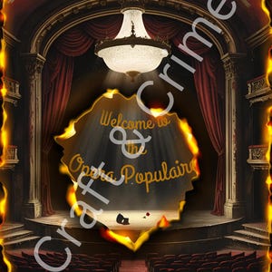 Opera Populaire - Inspired by Gaston Leroux&#39;s Phantom of the Opera - Cross-Stitch Pattern