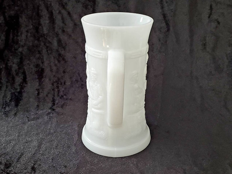 Vintage Federal Glass Milk Glass Beer Mugs/steins Tavern Etsy