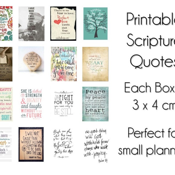 Planner Sticker Quotes, Scripture Quote Stickers, Mormon Mom Planner, Kikki K, Midori, Passion Planner, Plum Planner, Christian, Set 5