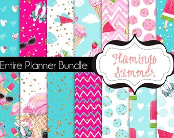Entire Planner | Happy Planner Classic | Printable Weekly Monthly Lined Paper Bullet Journal Dots
