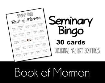 2024 Book of Mormon Seminary Doctrinal Mastery Memory Game - Etsy
