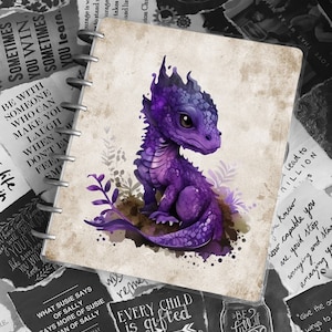 Baby Dragon Disc Bound Planner Cover: Dungeons and Dragons Notebook