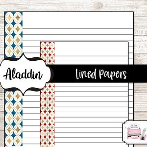 GoodNotes Lined Paper | Notability | Letter Size and Half Sheet Included | Printable | Planner Refill Lined Paper