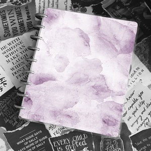 Watercolor Planner Cover | Disc Bound Notebook Cover