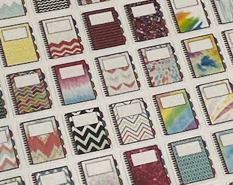 Little Planners Stickers - Watercolor - Hand Drawn