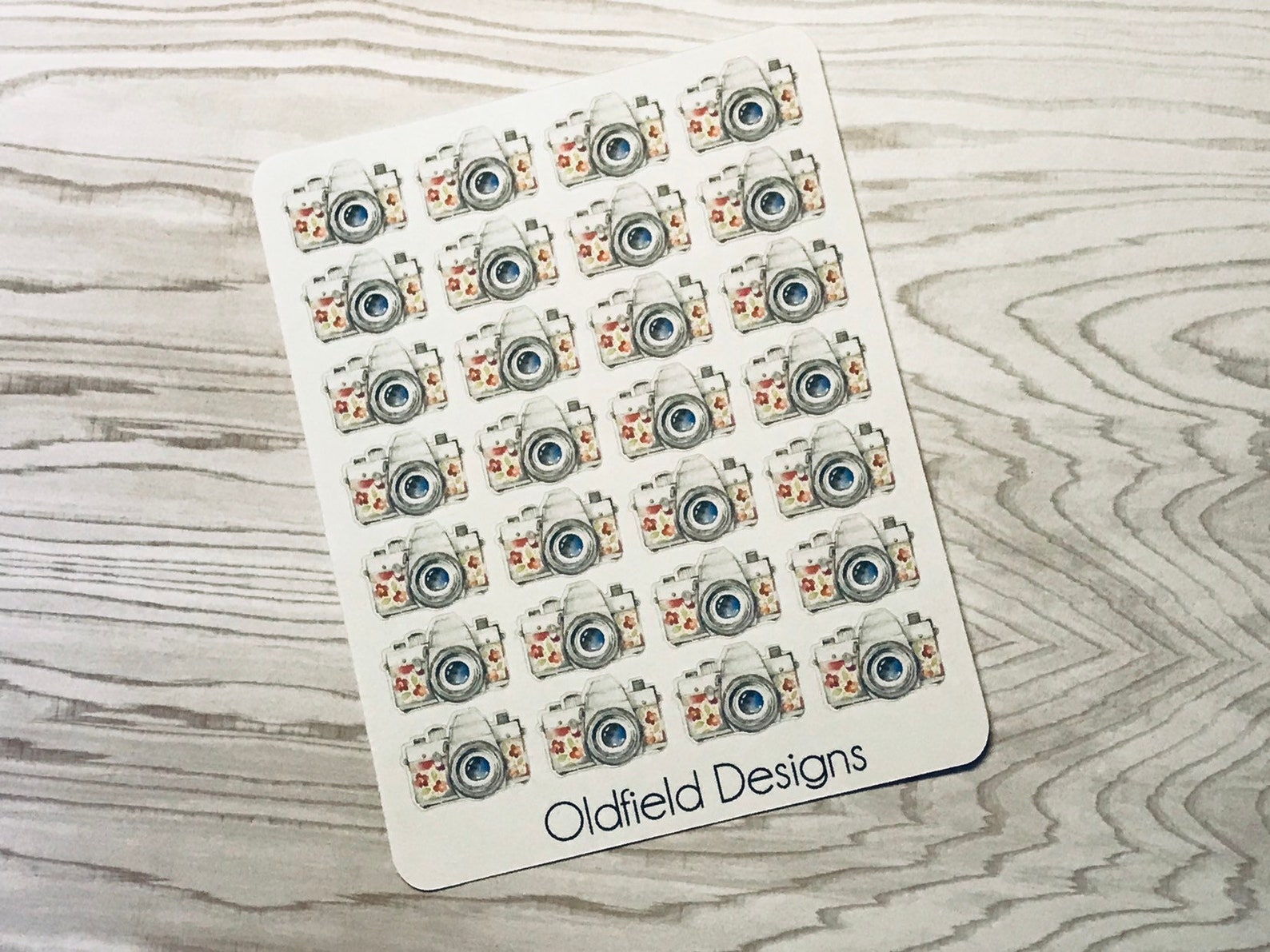 Camera Stickers Planner Sticker | Etsy