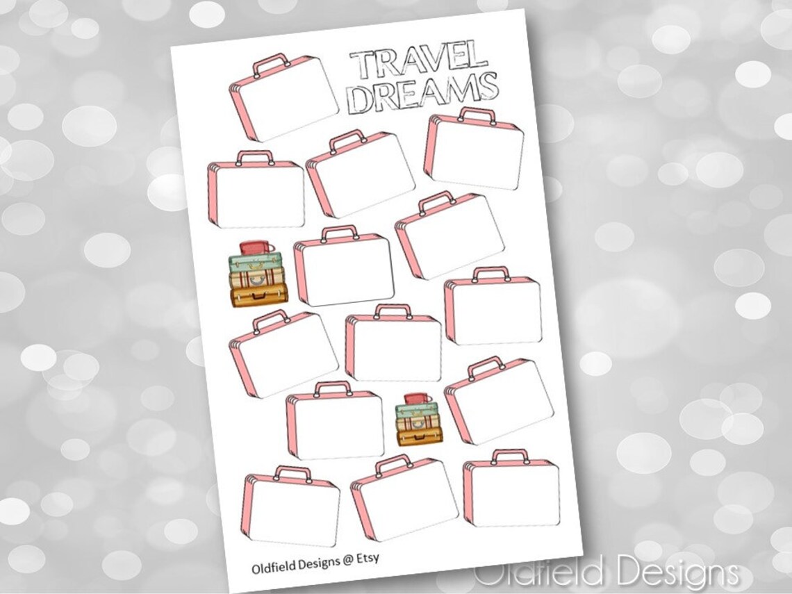 Travel Bullet Journal Printable Paper Size A4 Letter A5 9x7 - Etsy