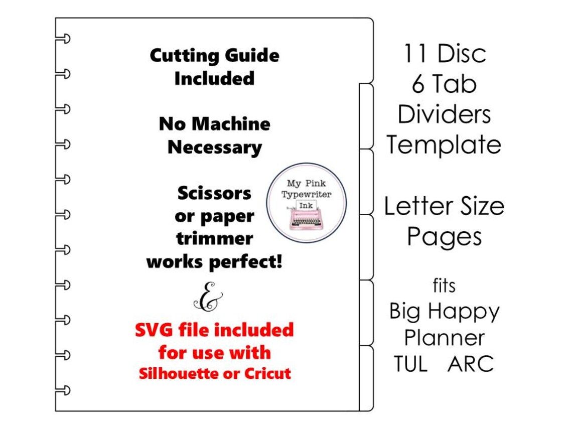 11 Disc Dividers | PDF | SVG | DIY Instant Download - Etsy