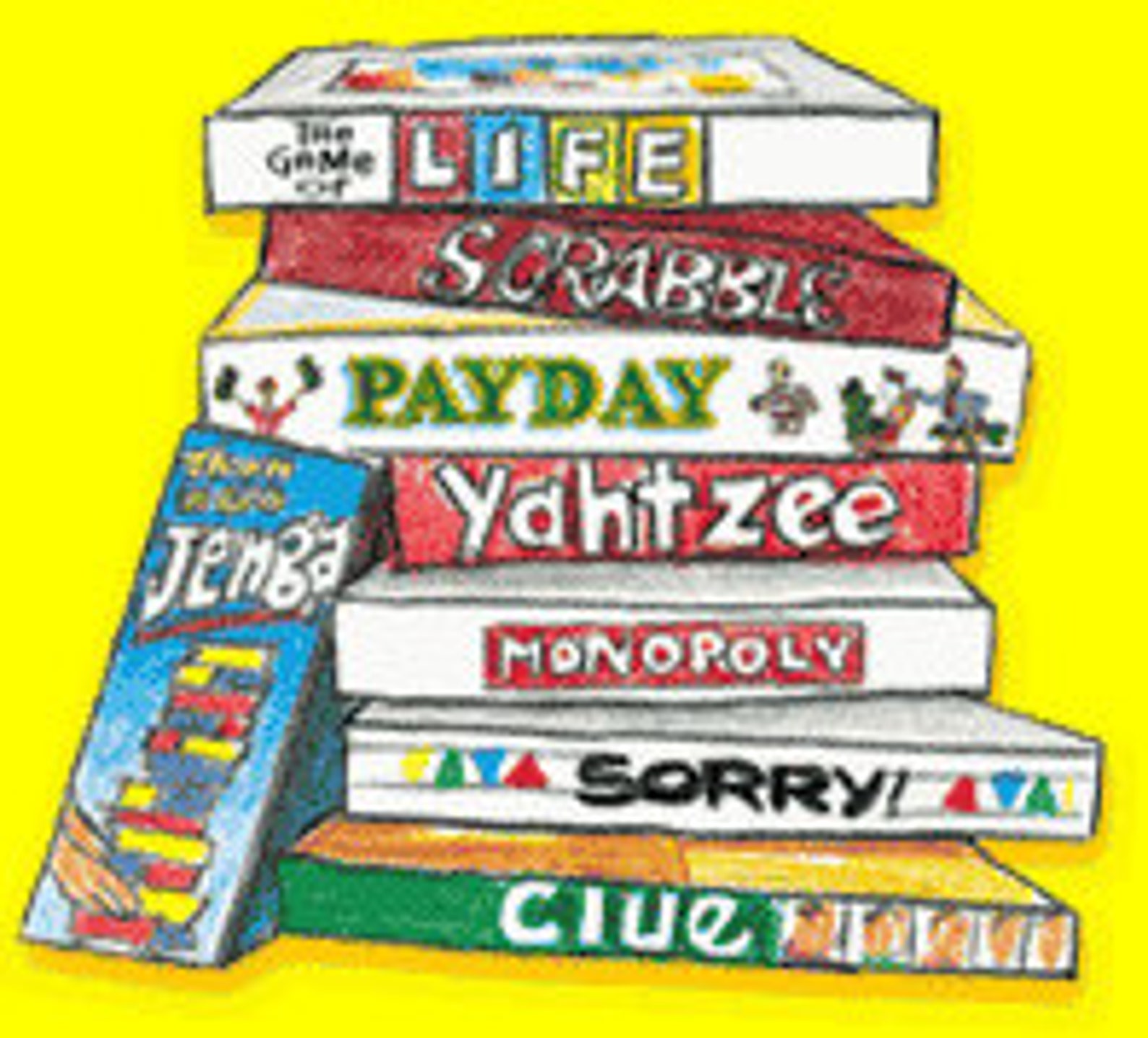 Board Game STICKERS Stack of Games Best Seller Free Etsy