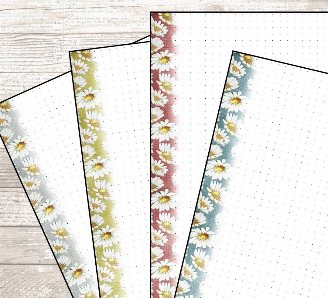 9x7 Bullet Journal Printable Grid Paper to Match Your - Etsy India