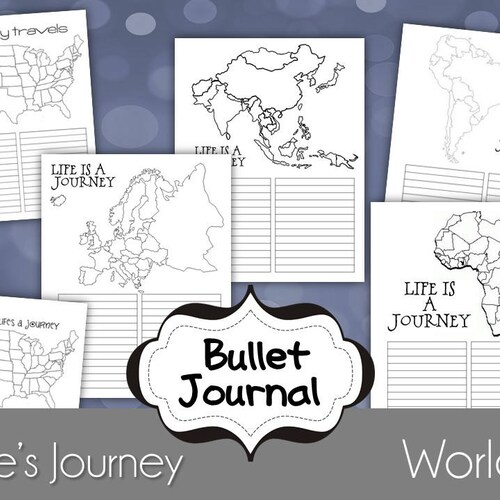 My Travels Bullet Journal Printable - Etsy