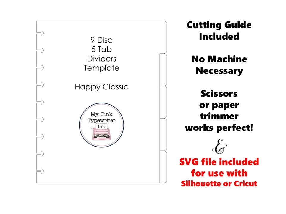 Divisores de 9 discos | PDF | SVG | Download instantâneo faça você mesmo