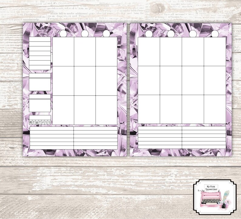 Vertical Weekly Printable Planner Refill Pages Letter Size Etsy Vertical Weekly Printable Planner Refill Pages Letter Size Etsy