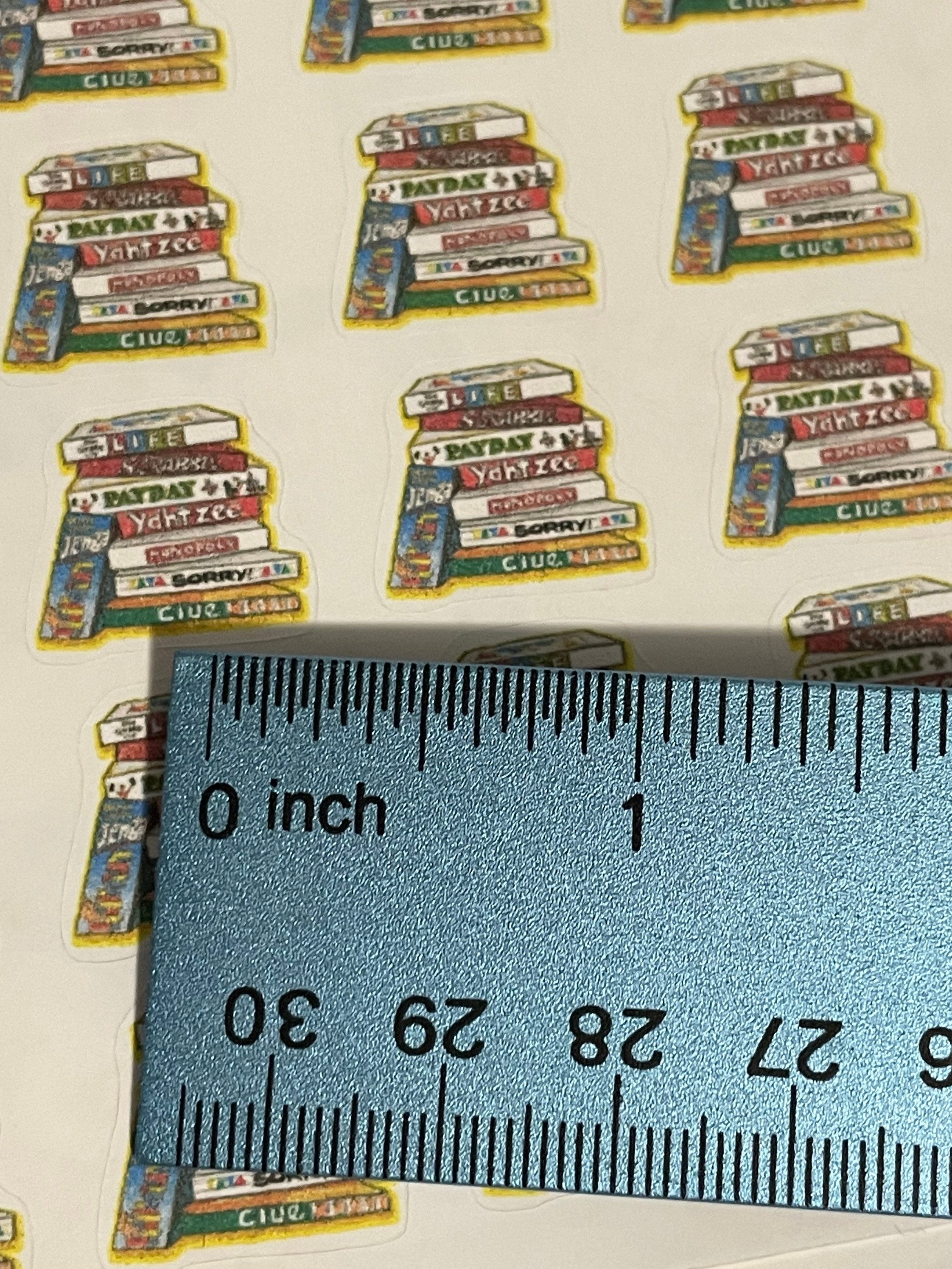 Board Game Stickers: Stack of Games, Planner Stickers - Etsy