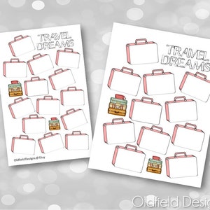 Travel Bullet Journal Printable Paper Size A4 Letter A5 9x7 - Etsy
