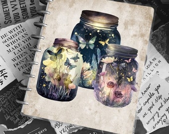 Planner Cover | Notebook Cover | Fireflies