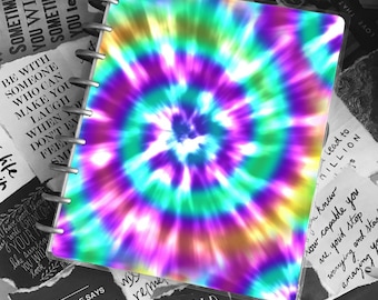 Disc Bound Planner Cover | Tie Dye