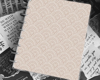Boho Disc Bound Planner Cover: Custom Notebook Cover