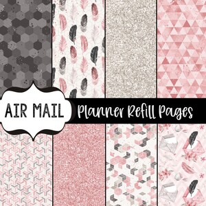 A5 Lined Planner Refill Paper: Printable Custom Colors (PDF)