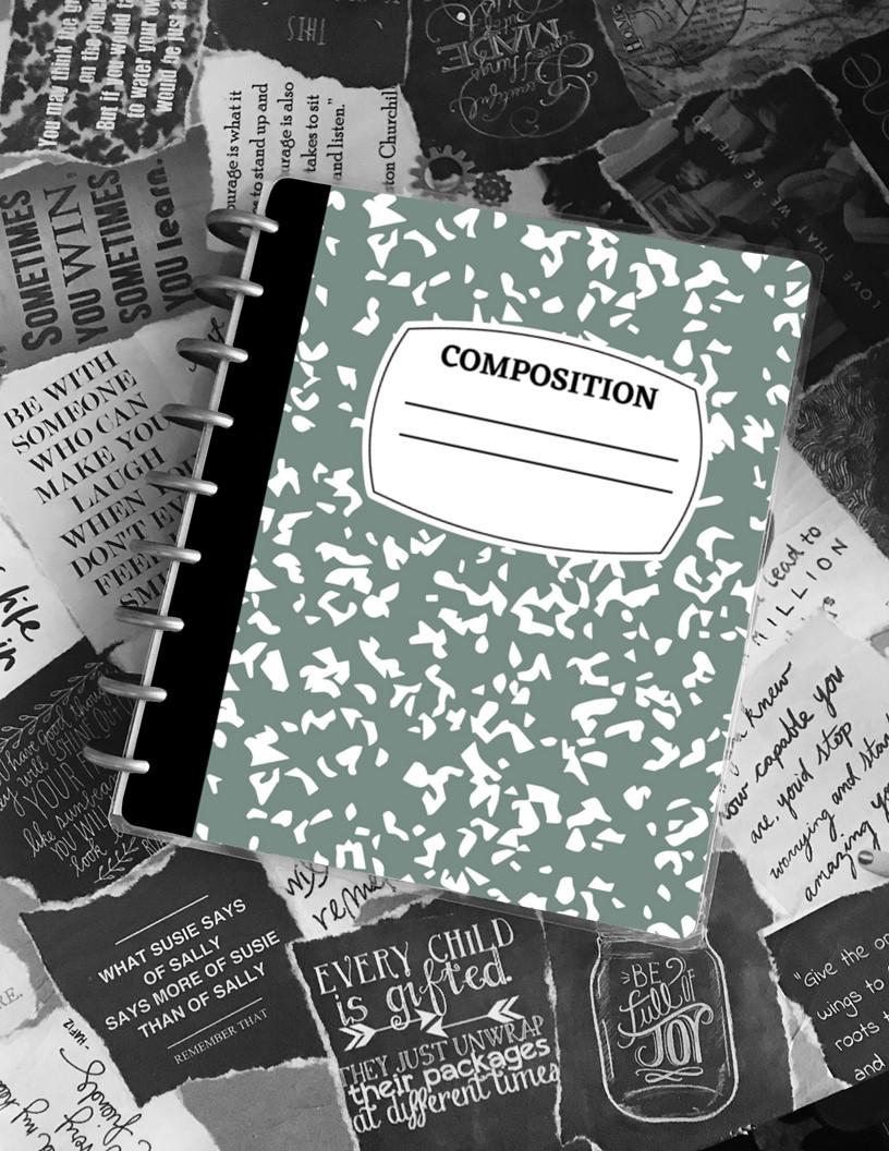 Boho Colors Composition Notebook Cover | Planner Cover | Teacher Notebook | Disc Bound Notebook