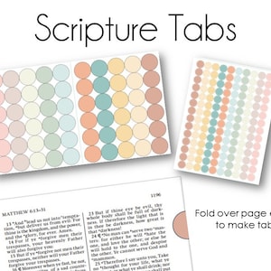 Tabbladen voor Schriftmarkering | Schriftstudie | Seminarie | Missionaris | Kom en volg mij | Schriftknoppen | Boho Pastel-collectie