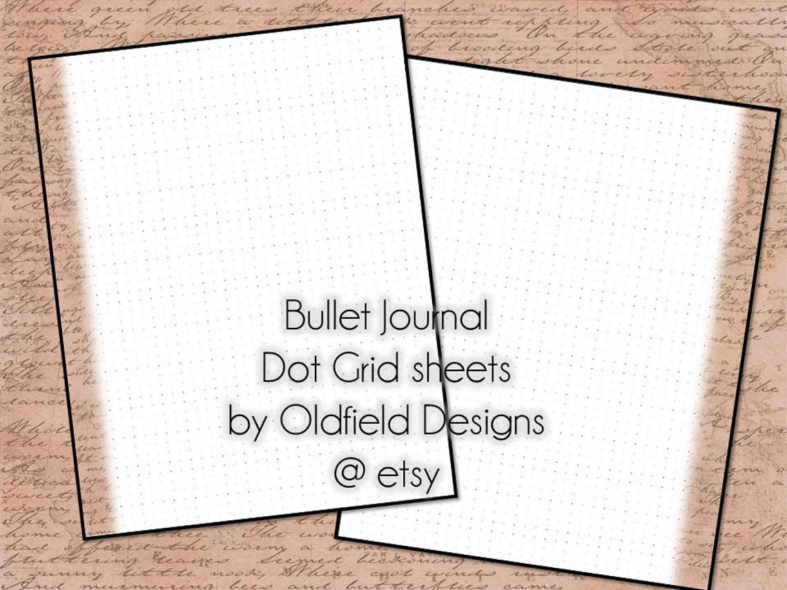 Bullet Journal Dot Grid Printable Planner Pages Planner - Etsy