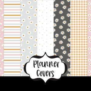 Daisy Disc Bound Planner Cover: Reversible Notebook Cover
