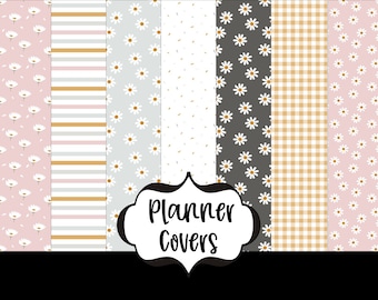 Daisy Disc Bound Planner Cover: Reversible Notebook Cover