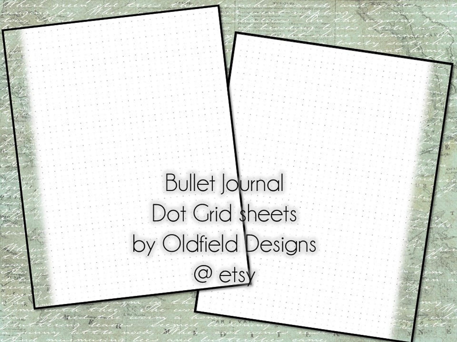 Bullet Journal Dot Grid Printable Planner Pages Planner - Etsy