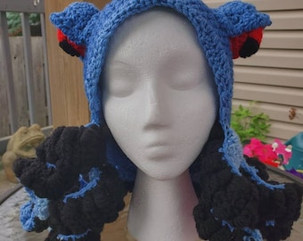 Octopus hat, Kraken, Crocheted Octopus Hat
