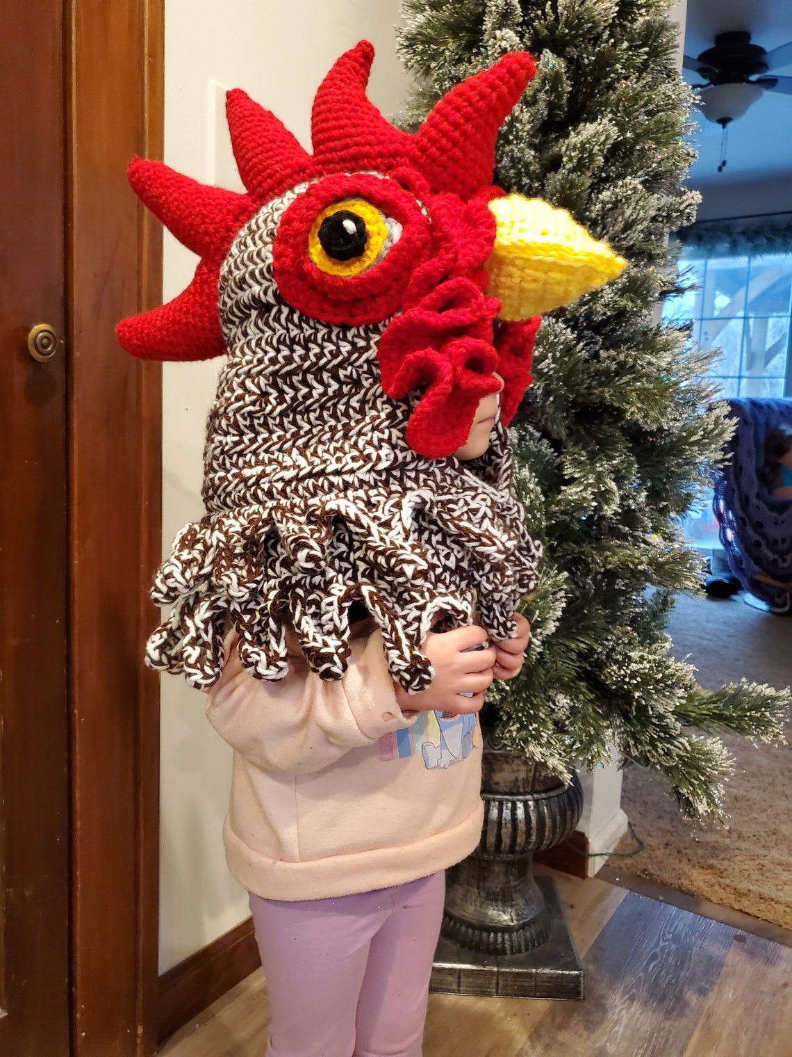 Chicken Hood, Crocheted Chicken Hat, Cosplay - Etsy