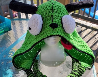 Hooded puppy hat, Zim pup, cosplay hood GIR