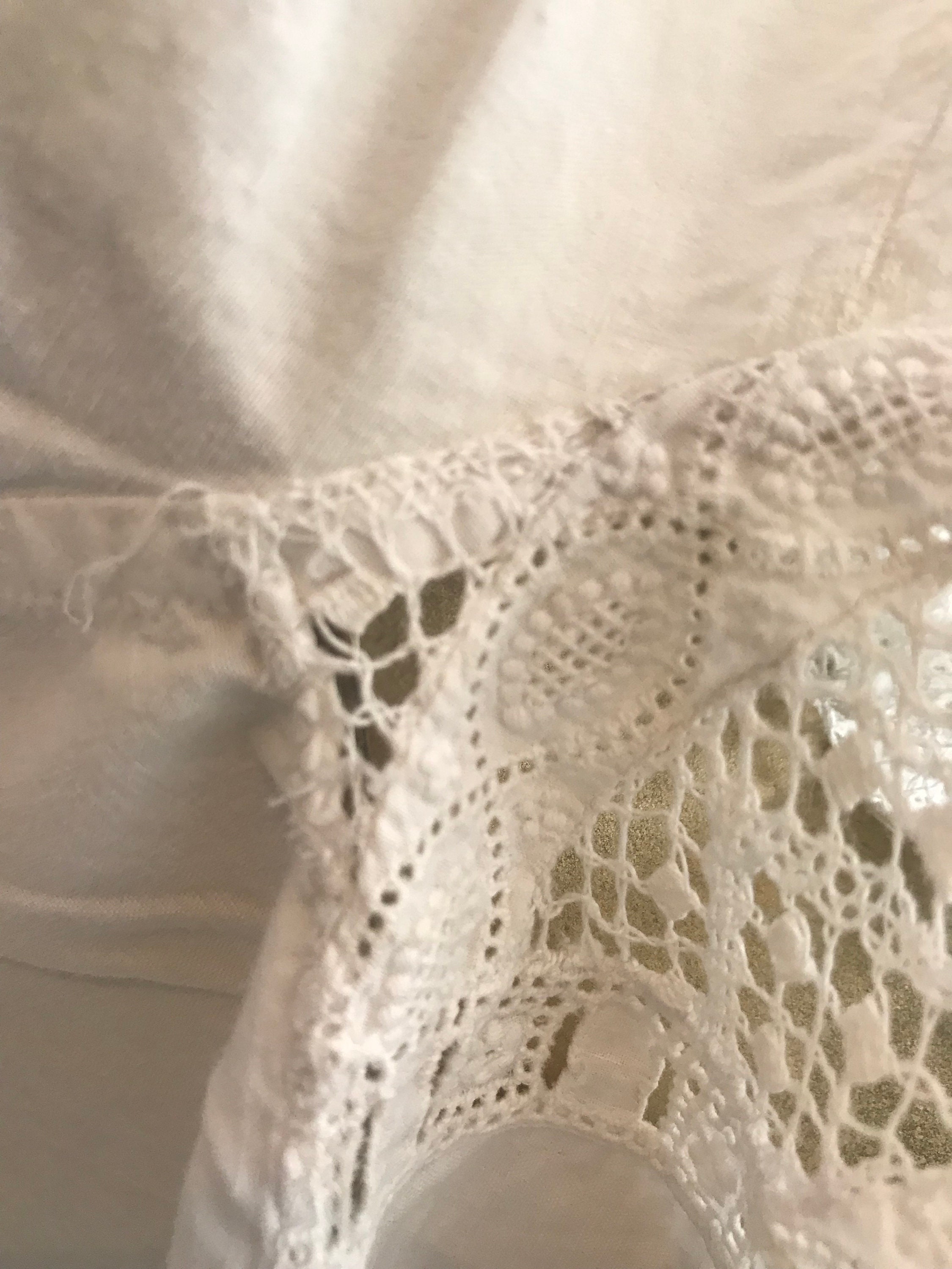 Edwardian White Cotton Lace Shirt - Etsy