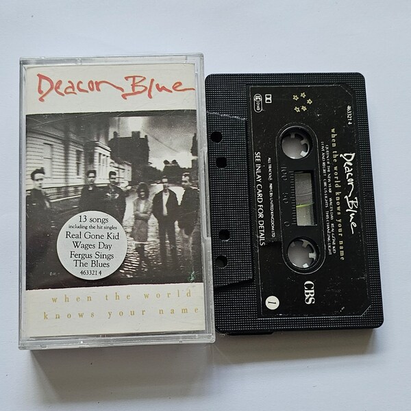 Deacon Blue – When The World Knows Your Name  - Music Cassette Tape Album   - Audio Cassette