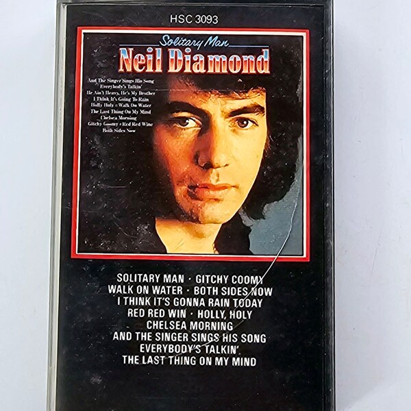 Neil Diamond  - Solitary Man - Audio Cassette Tape Album - Music Cassette