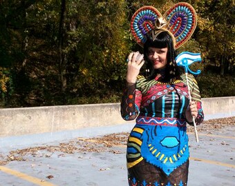 Cleopatra inspired cosplay dress, Egyptian queen of the nile costume dress