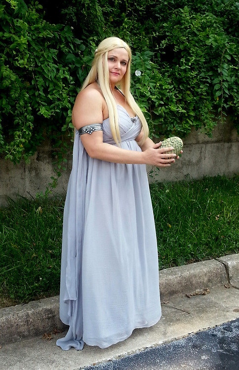 khaleesi prom dress White Version! Inspired by Game Of Thrones KHALEESI Daenerys Targaryen Mariecosplayshop