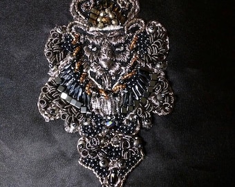 Cersei Lannister Coronation Gown Embroidery Kit, Silver Thread Beads DIY