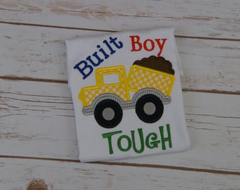 Built Boy Tough Appliqued Tshirt