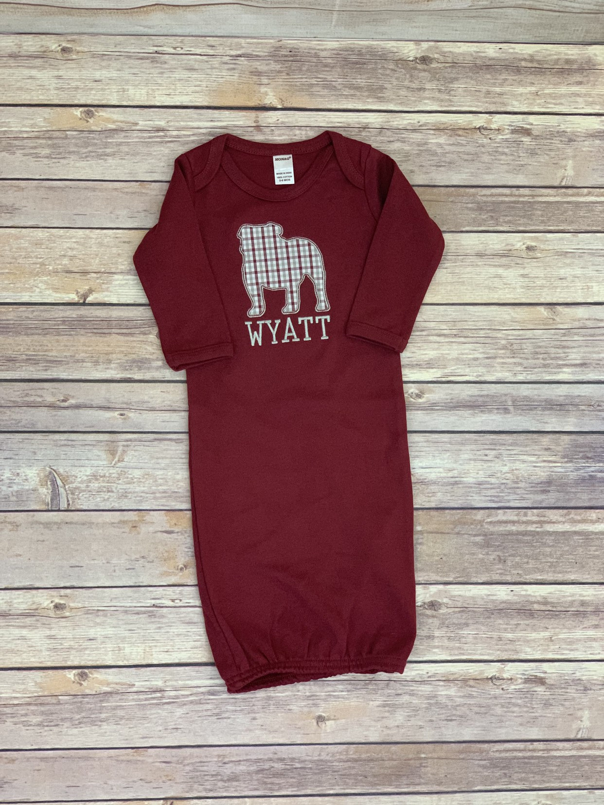 Mississippi State maroon gown Baby layette MSU game day Etsy