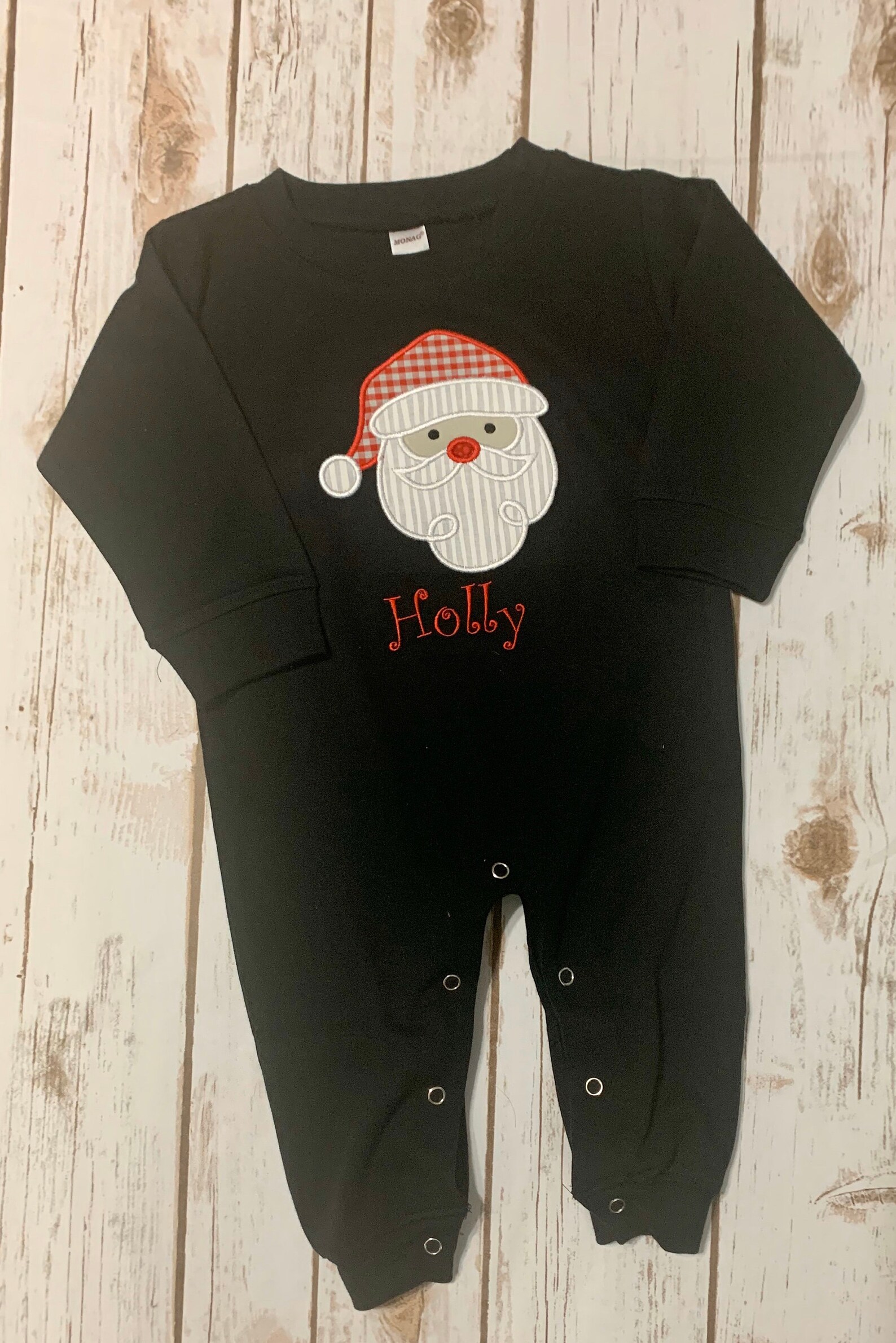 Santa Romper and Corduroy Suspenders main image 0