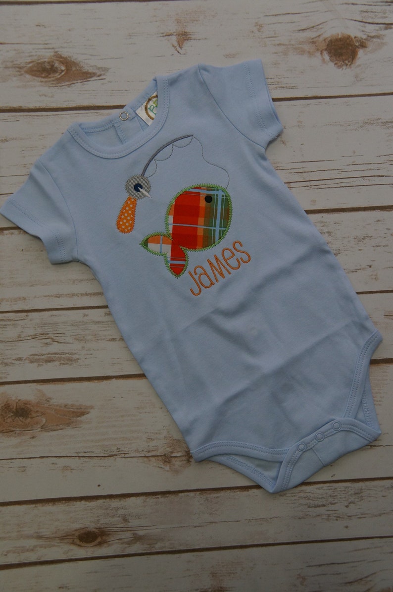 Baby Boy Fish Baby Boy Bodysuit Baby Boy Outfit Baby Etsy
