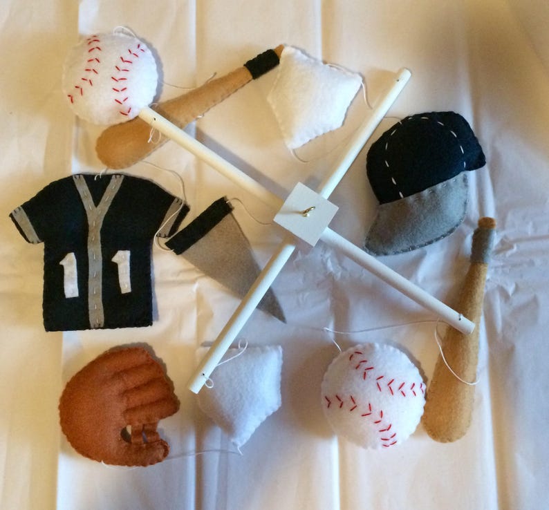 Baseball MobileBaseball Mobile for CribsBaseball theme Etsy