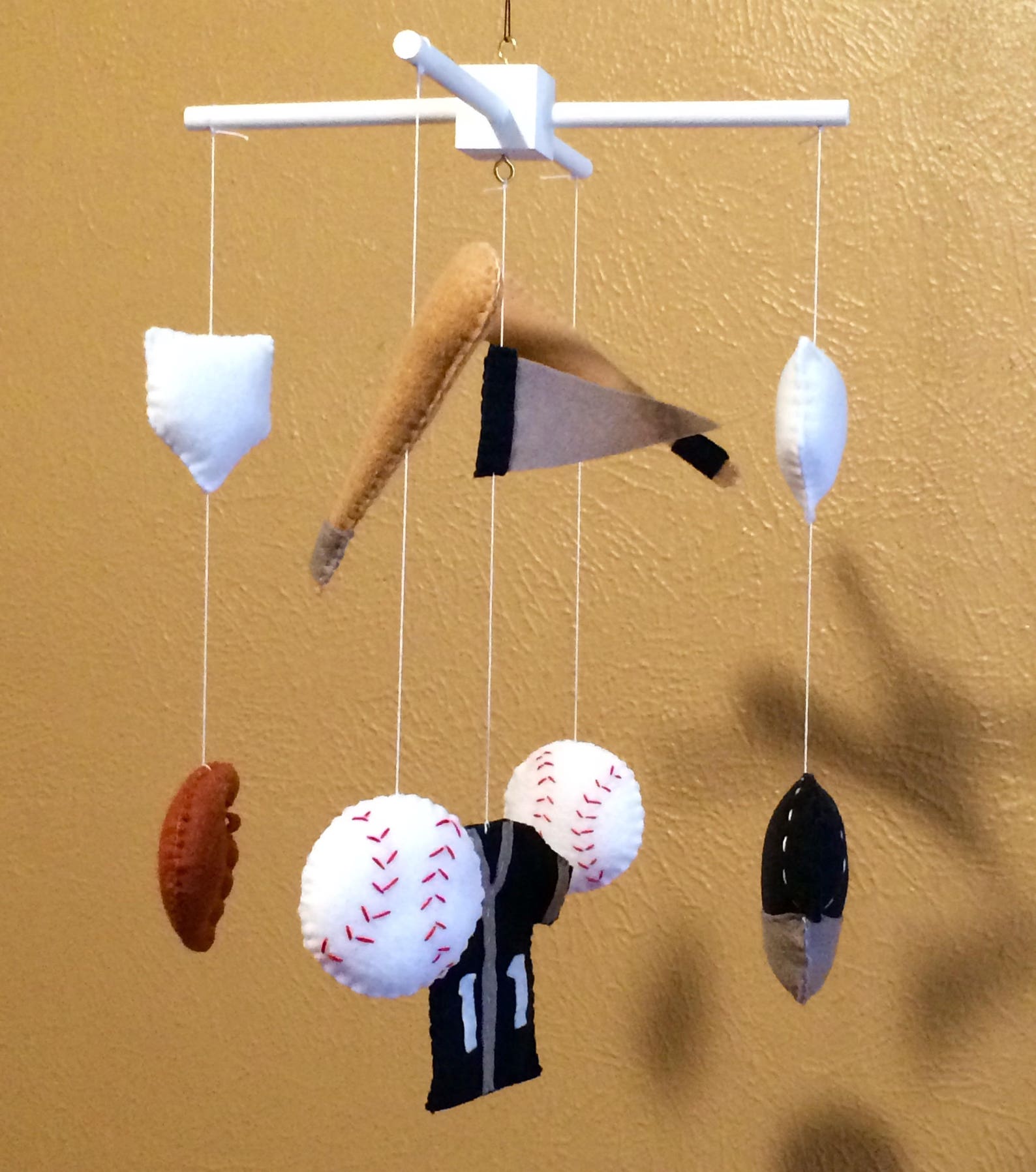 Baseball Mobilebaseball Mobile for Cribsbaseball Theme Etsy