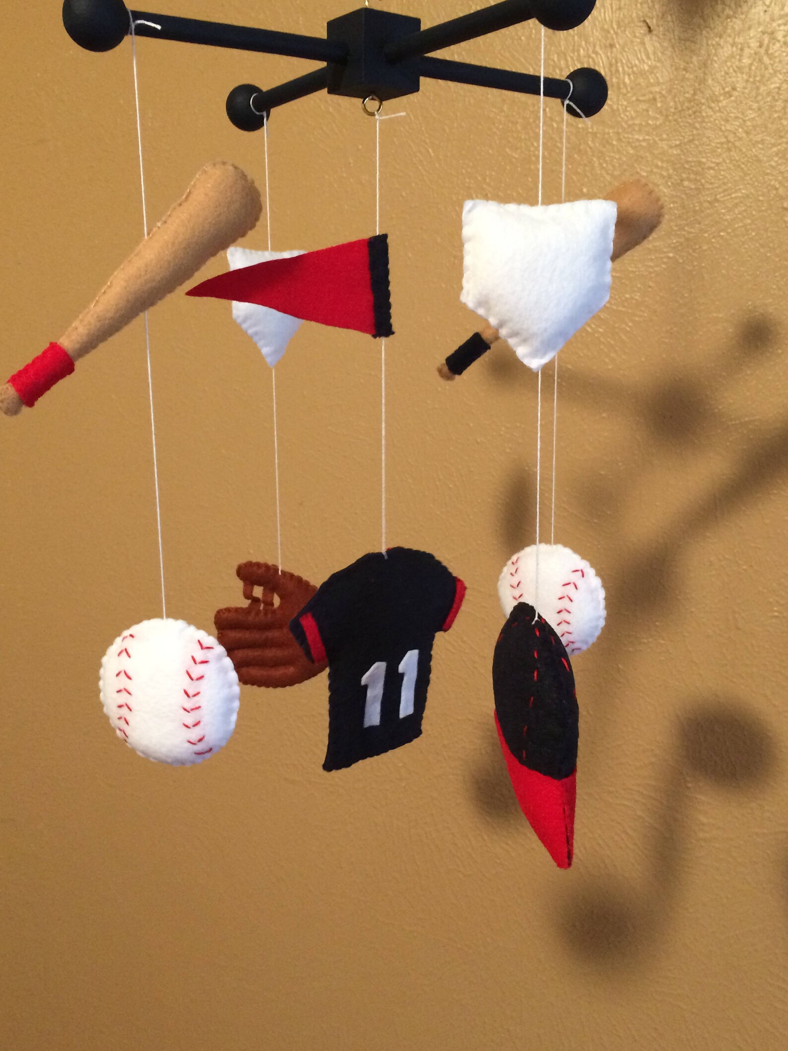 Baseball Mobilebaseball Mobile for Cribsbaseball Theme Etsy