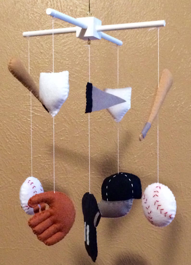 Baseball MobileBaseball Mobile for CribsBaseball theme Etsy