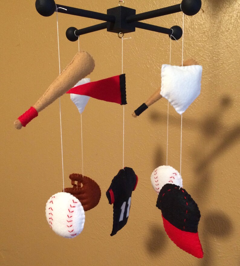 Baseball MobileBaseball Mobile for CribsBaseball theme Etsy